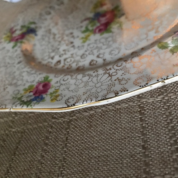 Vintage H & K Tunstall China Porcelain Square Luncheon 9” Salad Cake Plate - Picture 6 of 6